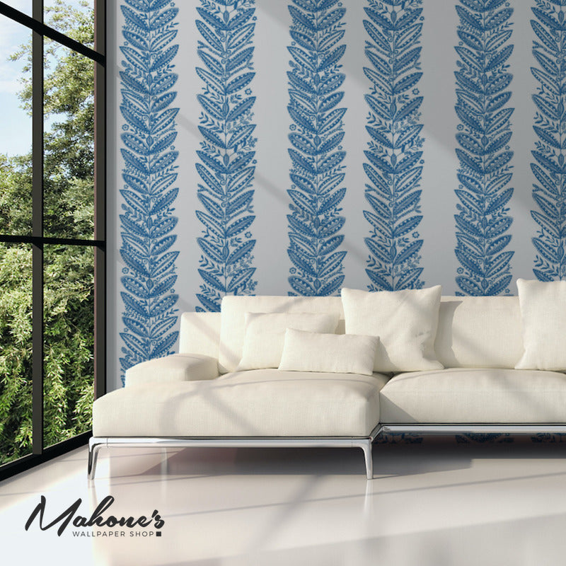 Shop 5010831 Eland Blue Schumacher Wallpaper