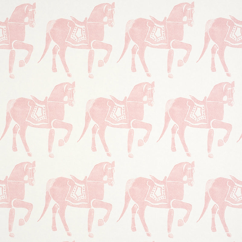 Looking for 5011132 Marwari Horse Pink Schumacher Wallpaper