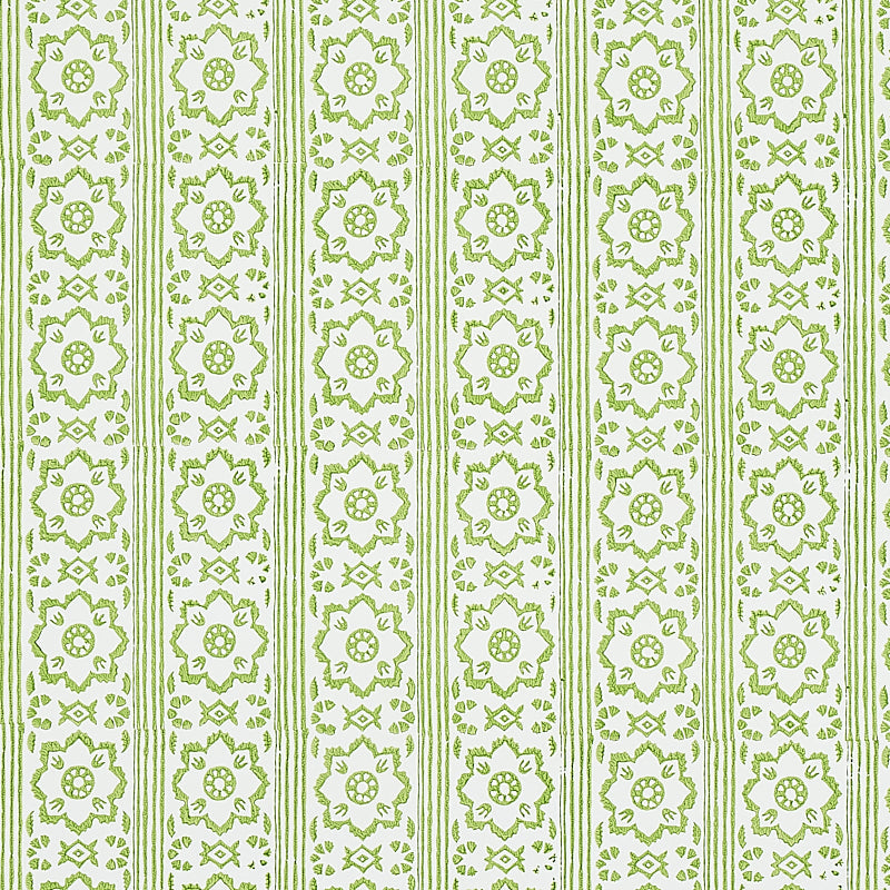 Select 5011220 Sunda Hand Blocked Print Leaf Schumacher Wallpaper