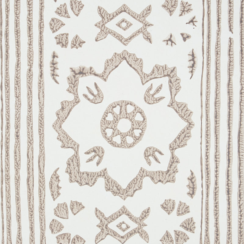 Acquire 5011221 Sunda Hand Blocked Print Grey Schumacher Wallpaper