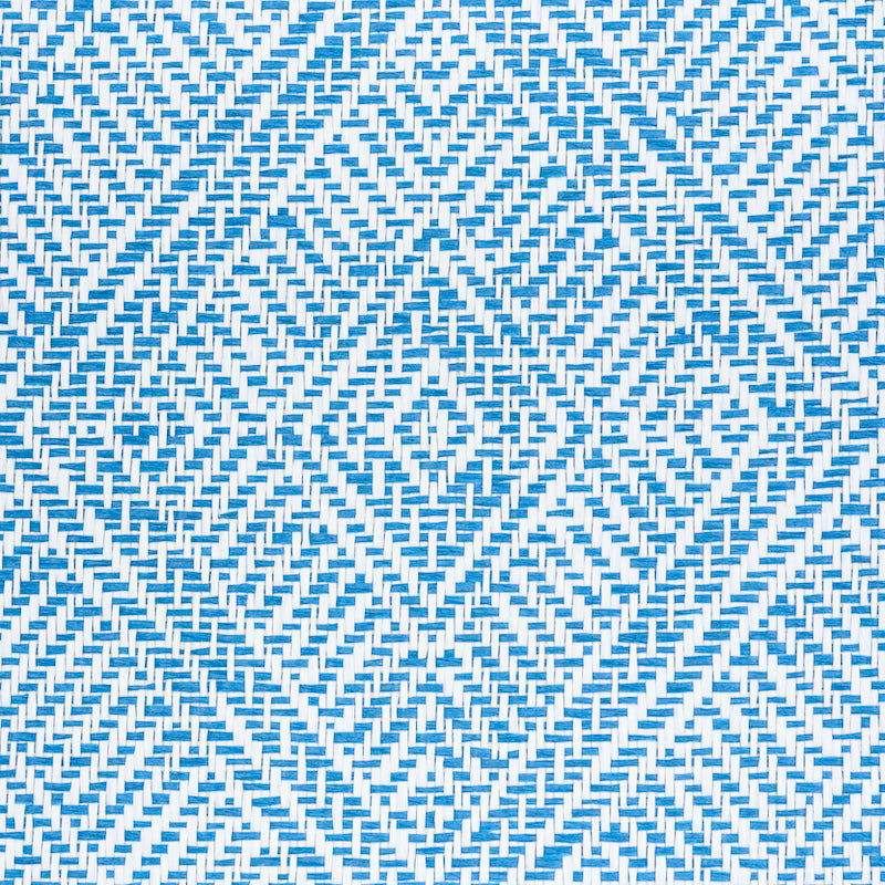Select 5011250 Tortola Paperweave Blue Schumacher Wallpaper