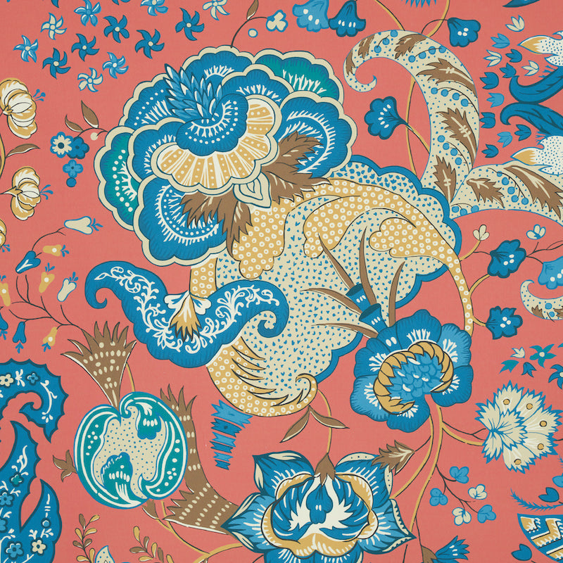 Buy 5011351 Majorelle Red Schumacher Wallpaper