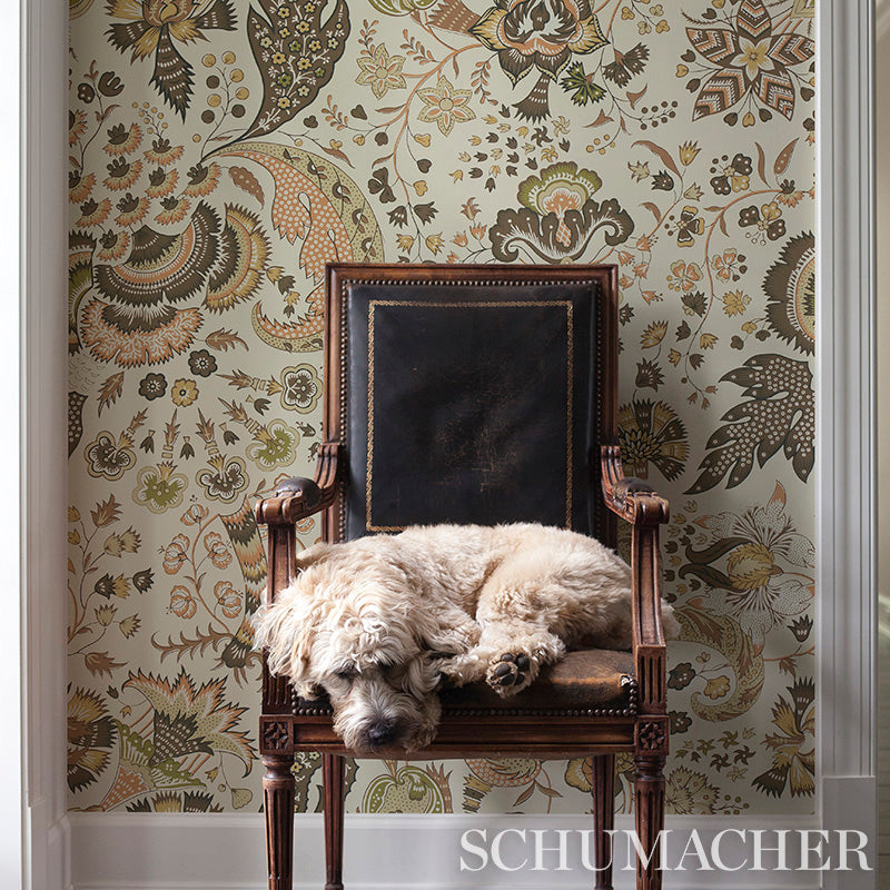 Order 5011352 Majorelle Neutral Schumacher Wallpaper