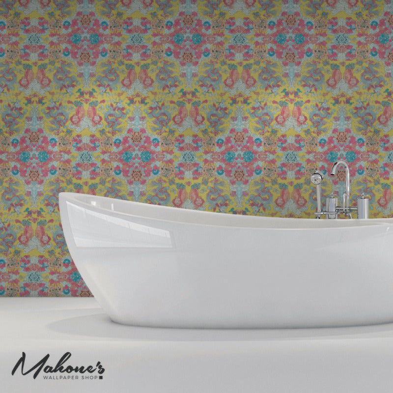 Buy 5011592 Magic Mountain Dragon Yellow Schumacher Wallpaper