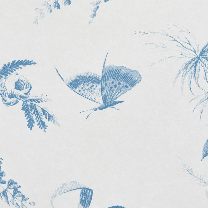 Order 5011711 Toile De La Prairie Blue Schumacher Wallpaper