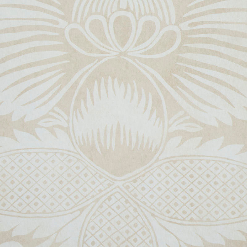 Buy 5011751 Villandry Damask Print Neutral Schumacher Wallpaper