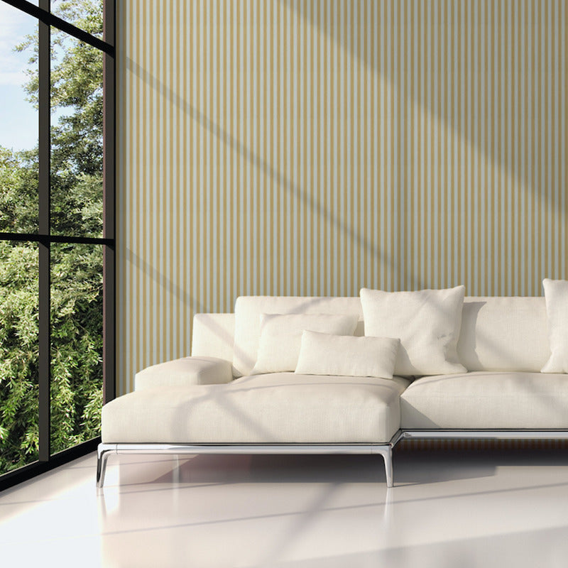 Select 5011872 Edwin Stripe Narrow Wheat Schumacher Wallpaper