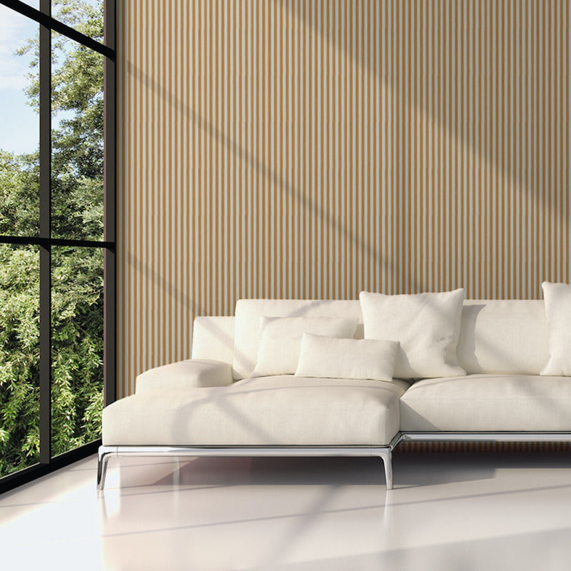 Purchase 5011873 Edwin Stripe Narrow Butternut Schumacher Wallpaper