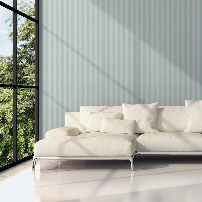 Order 5011880 Edwin Stripe Medium Sky Schumacher Wallpaper