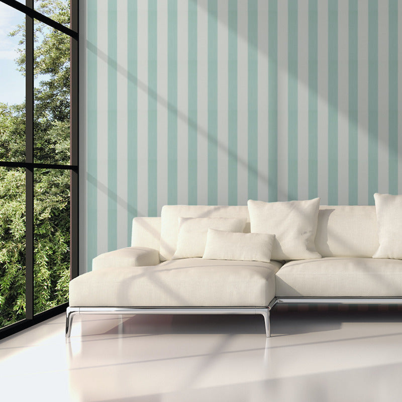 Save on 5011903 Edwin Stripe Wide Seaglass Schumacher Wallpaper