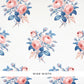 Looking for 5012032 Loudon Rose Rose and Blue Schumacher Wallpaper