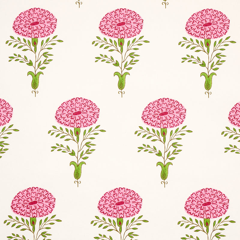 5012070 | Marigold , Pink - Schumacher Wallpaper