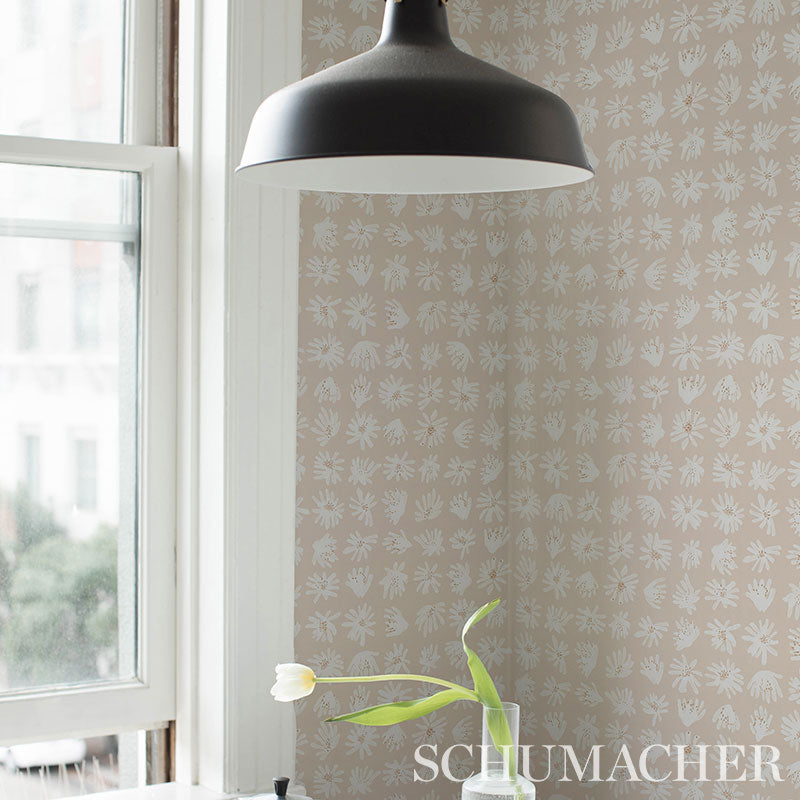Find 5012231 Meadow Rock Neutral Schumacher Wallpaper