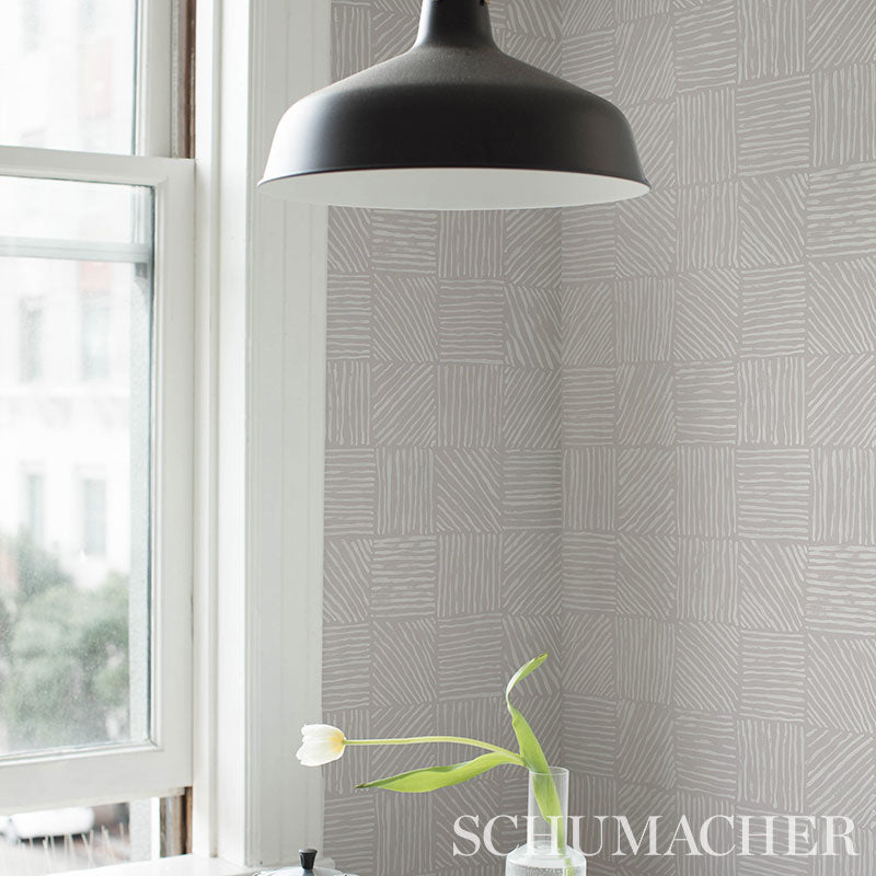 Buy 5012420 Katama Ivory On Stone Schumacher Wallpaper
