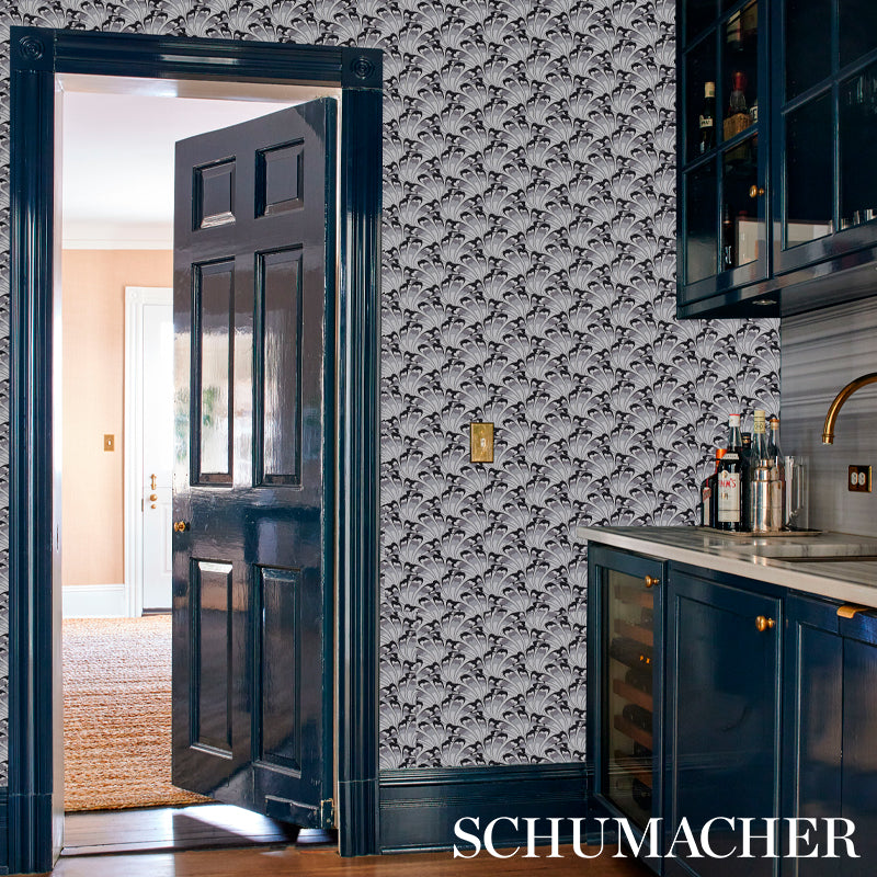 Select 5012530 Gotham Swing Charcoal Schumacher Wallpaper