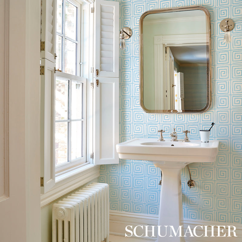 Purchase 5012812 Trousdale Aqua Schumacher Wallpaper
