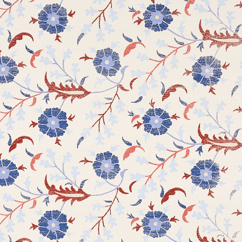 Acquire 5012830 Floralia Sisal Parchment Schumacher Wallpaper