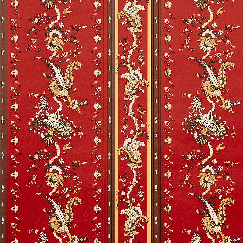 Looking for 5012892 Elena Paisley Stripe Pompeii Schumacher Wallpaper