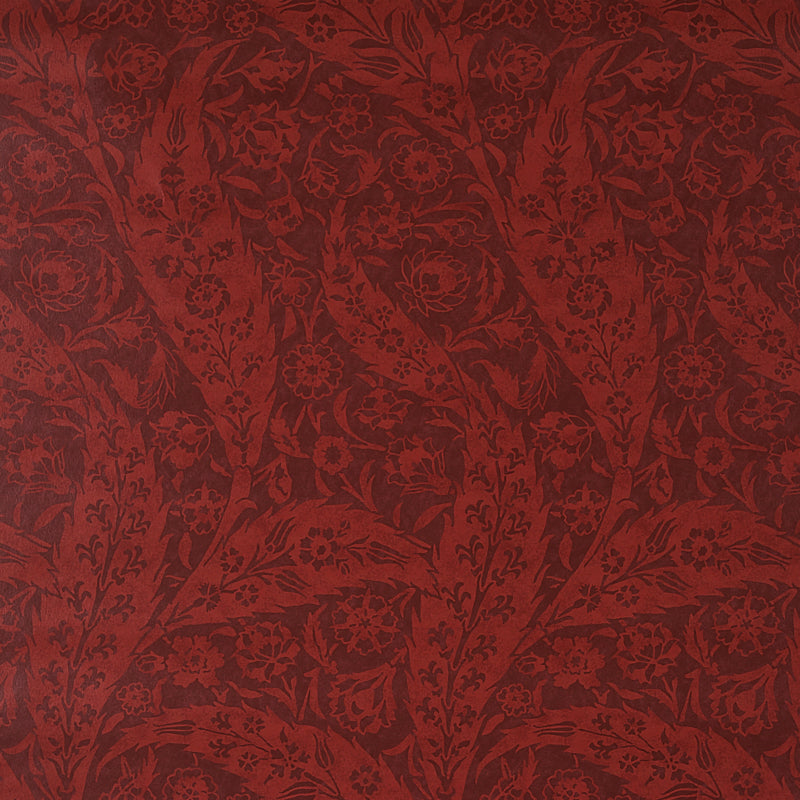Order 5012902 Saz Paisley Burgundy Schumacher Wallpaper