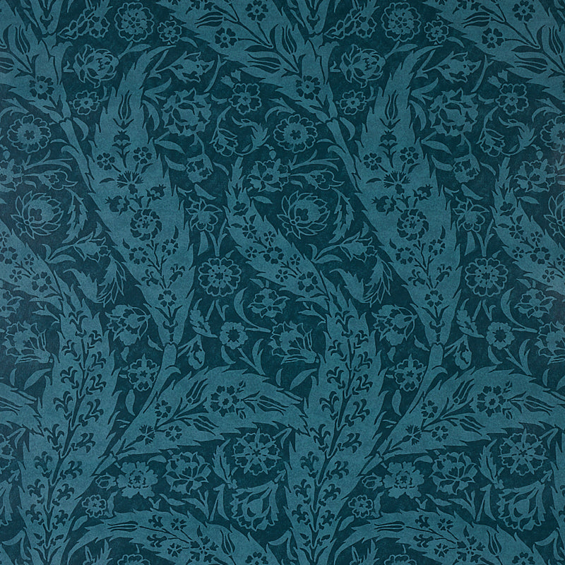 Select 5012903 Saz Paisley Peacock Schumacher Wallpaper
