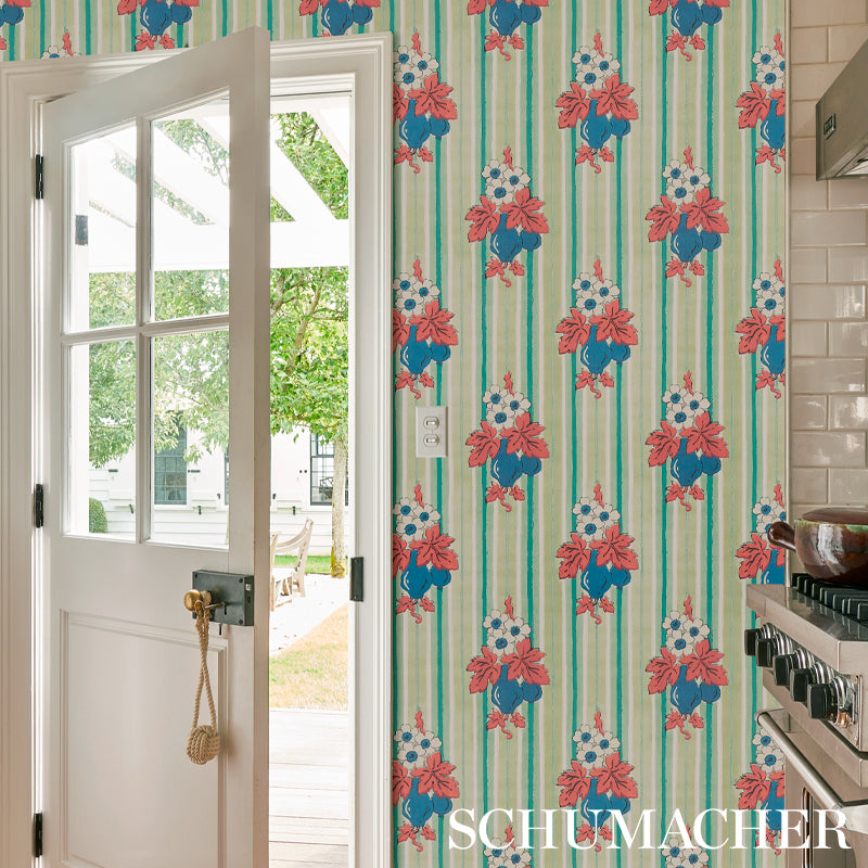 Acquire 5012910 Turnip Mint Schumacher Wallpaper