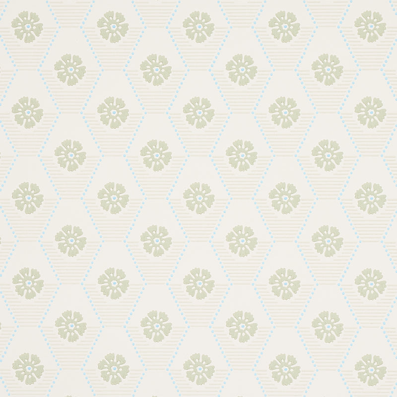 Buy 5013160 Hive Bloom Sage Schumacher Wallpaper