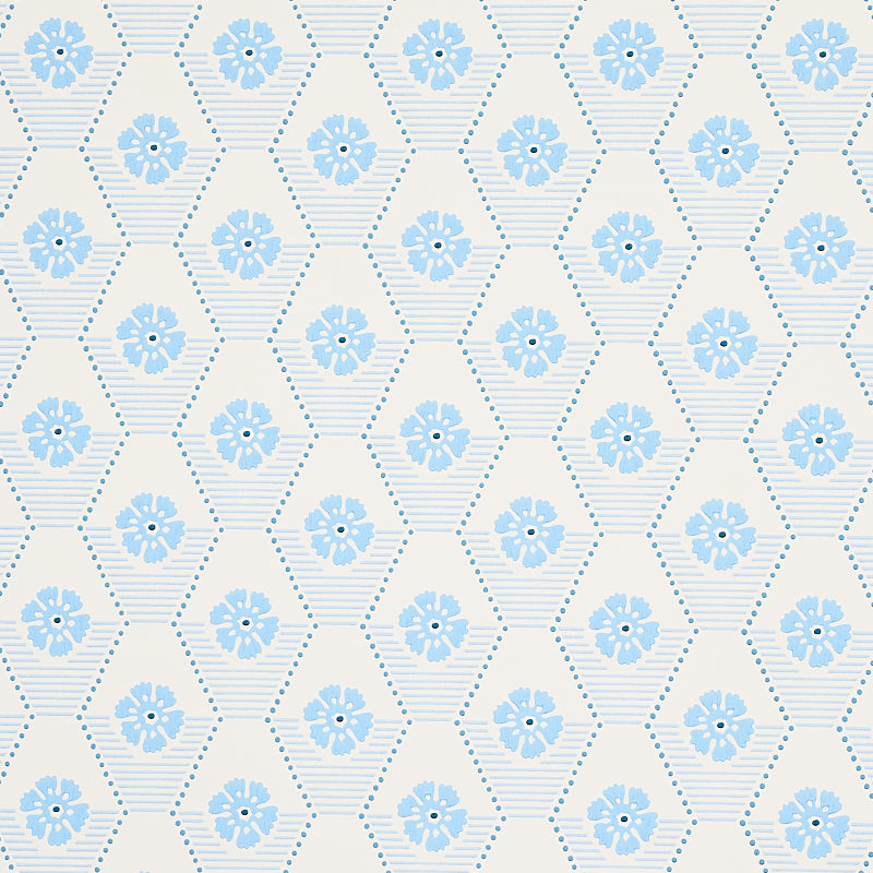 Looking for 5013161 Hive Bloom Blues Schumacher Wallpaper