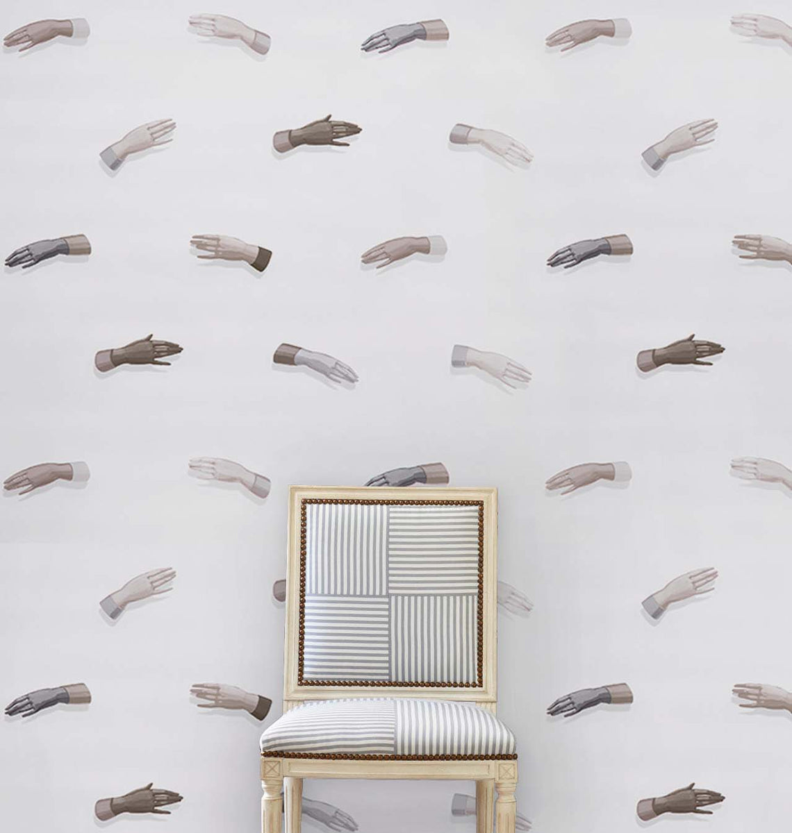 5014481 | Manos, Neutral - Schumacher Wallpaper