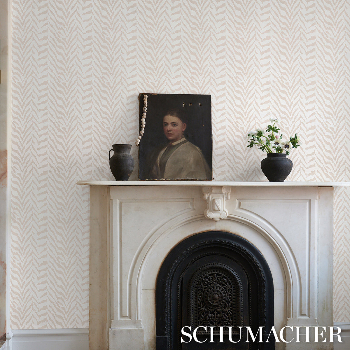 Purchase 5014750 | Quincy, Natural - Schumacher Wallpaper