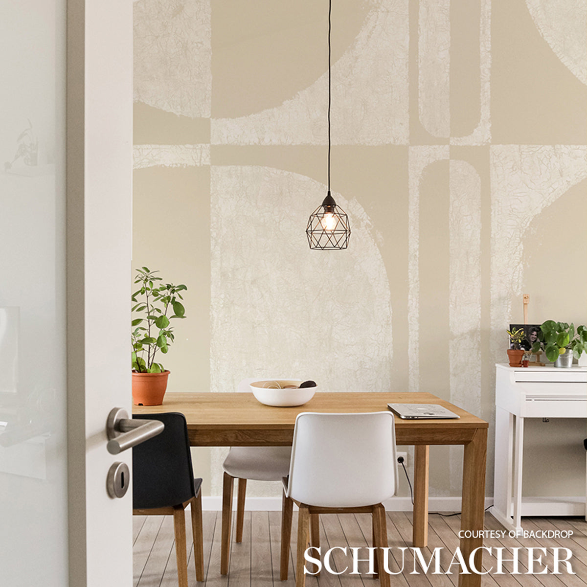 Purchase 5014900 | The Cloisters Panel Set, Warm White - Schumacher Wallpaper