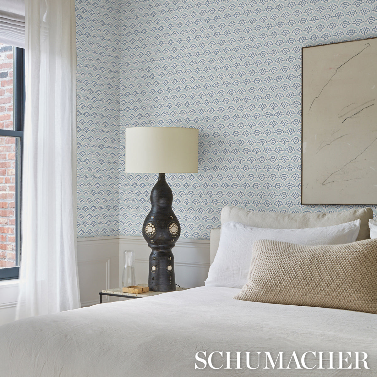 Purchase 5014961 | Pollen, Delft - Schumacher Wallpaper