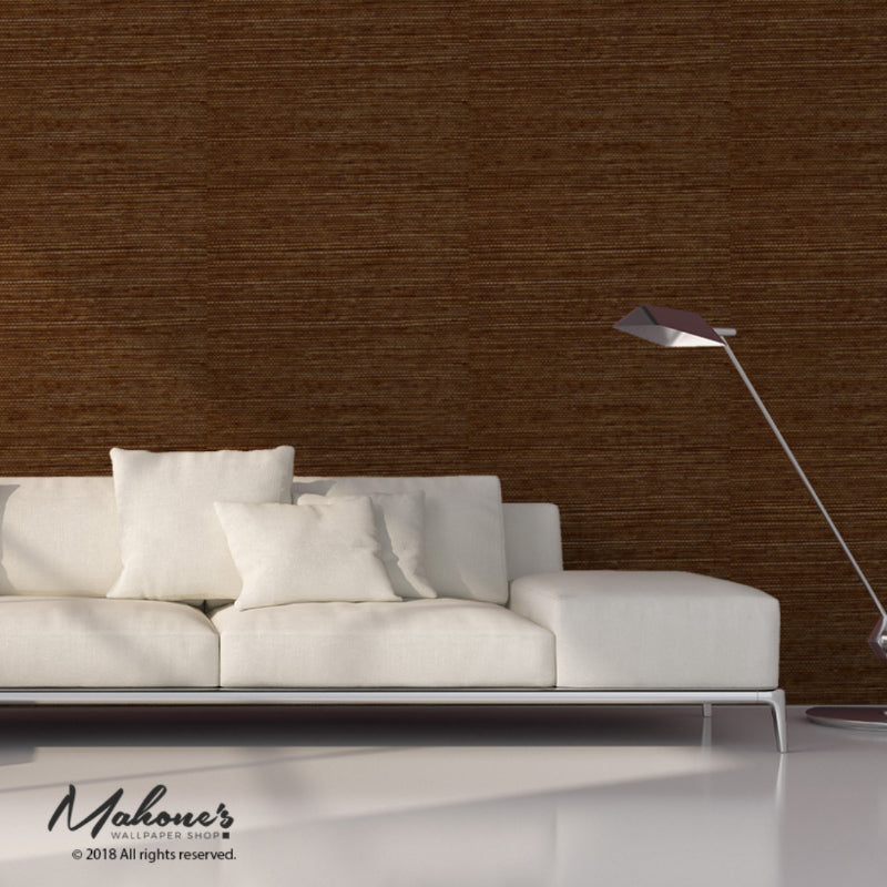 Shop 529633 Osan Sisal Dark Camel by Schumacher Wallpaper