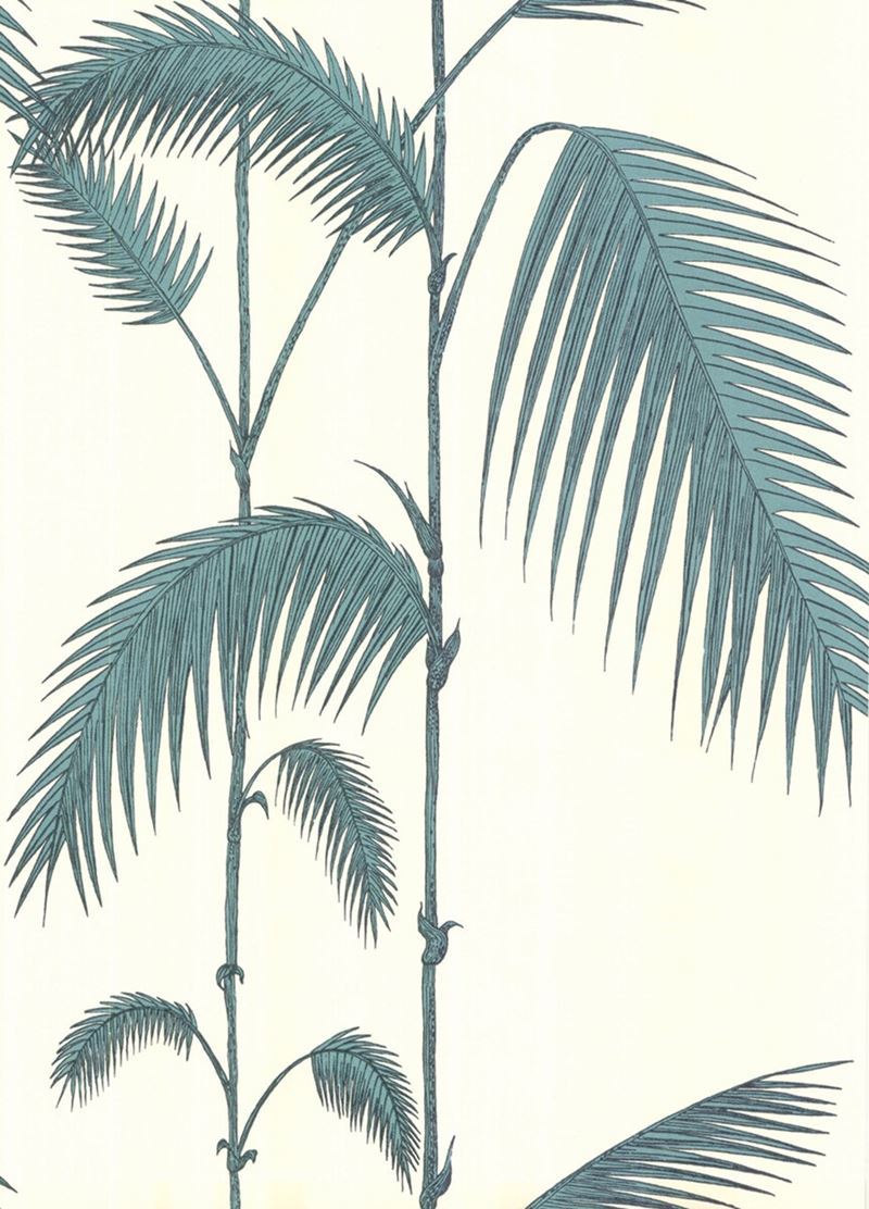 View 66/2012 Cs Palm Leaves White G By Cole and Son Wallpaper
