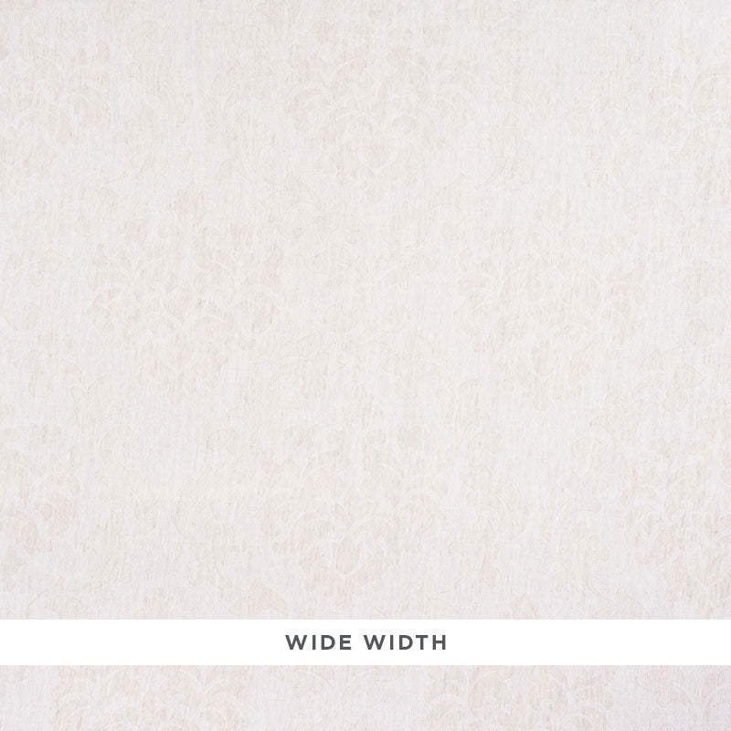 70081 | Harper Damask Sheer, Flax - Schumacher Fabric