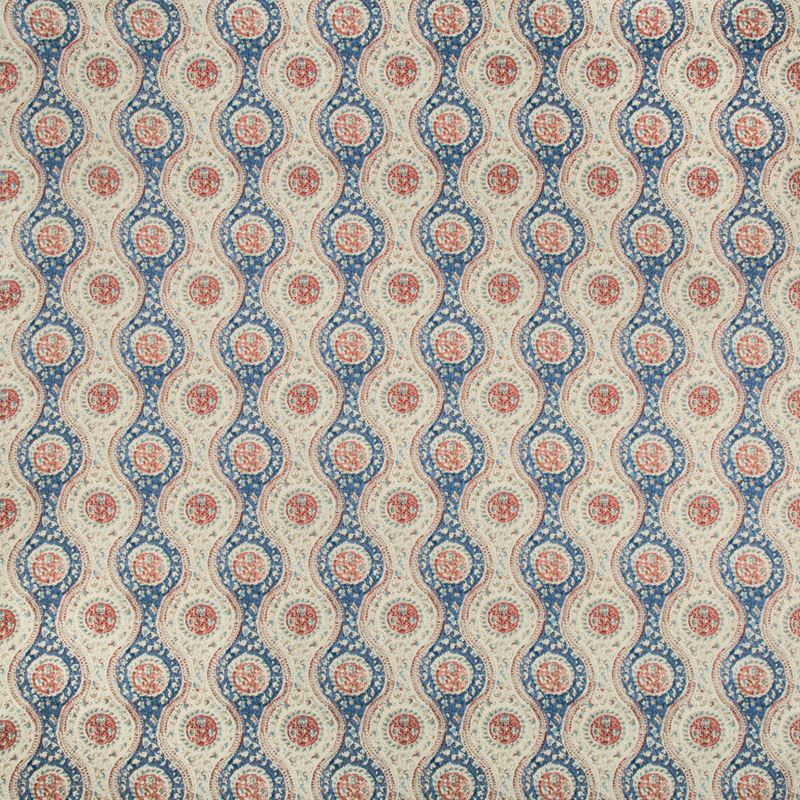 Order 8019129-519 Nadari Print Blue/Red Ethnic by Brunschwig & Fils Fabric