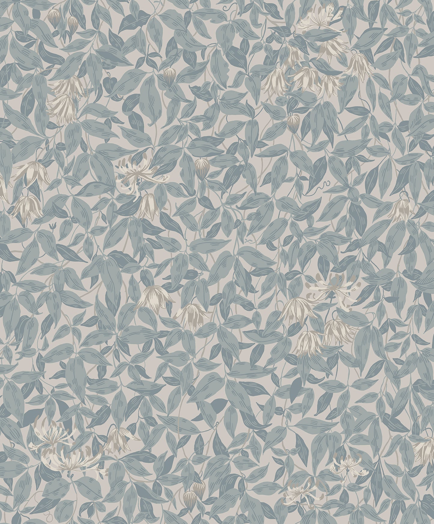 838-36 Linnea misty blue, Kolonin by Sandberg Wallpaper