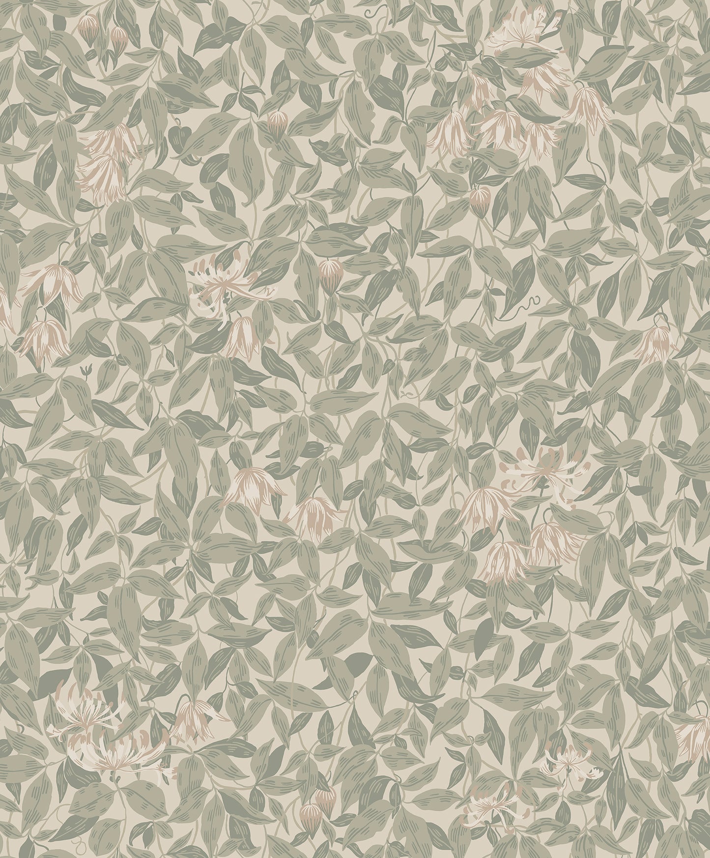 838-38 Linnea garden green, Kolonin by Sandberg Wallpaper