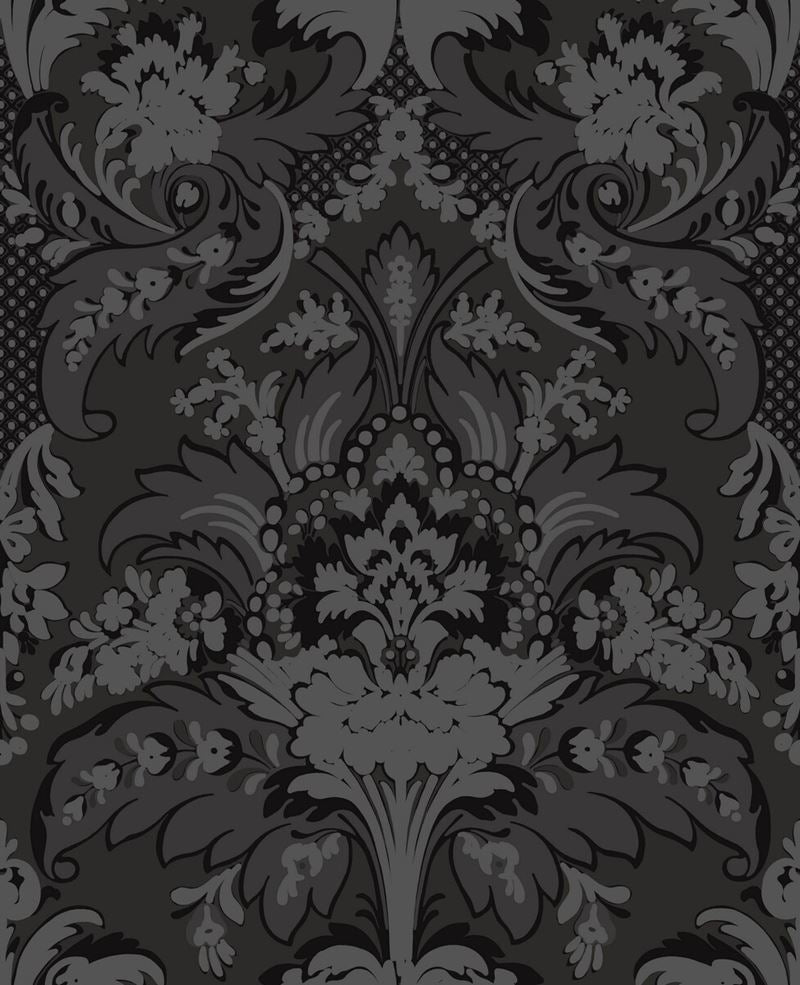 Select 94/5030 Cs Aldwych Black And Graphite By Cole and Son Wallpaper