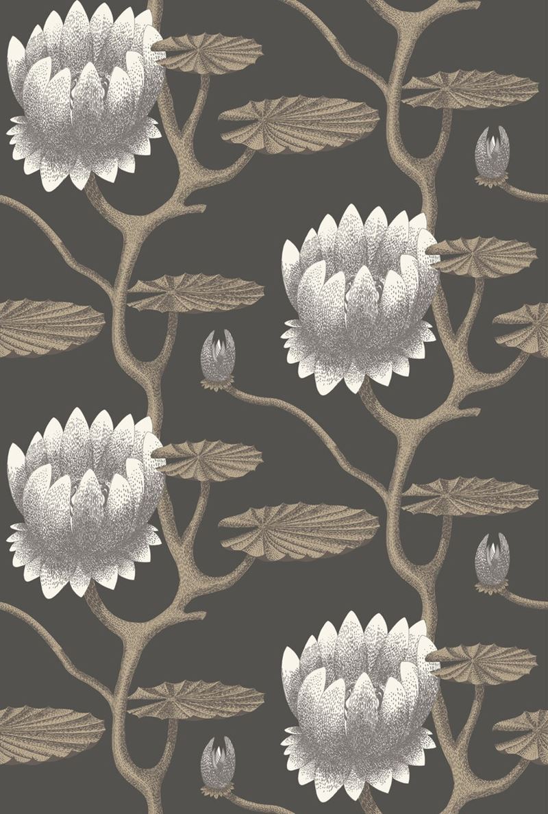 Select 95/4026 Cs Summer Lily Blk Wht Gold By Cole and Son Wallpaper