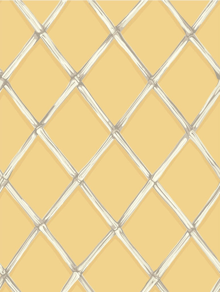 Select 99/5027 Cs Bagatelle Yellow By Cole and Son Wallpaper
