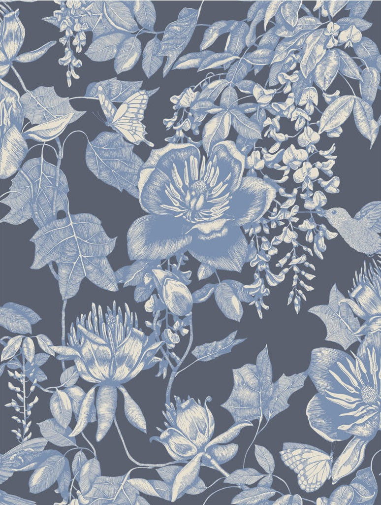 Acquire 99/7032 Cs Tivoli Indigo By Cole and Son Wallpaper