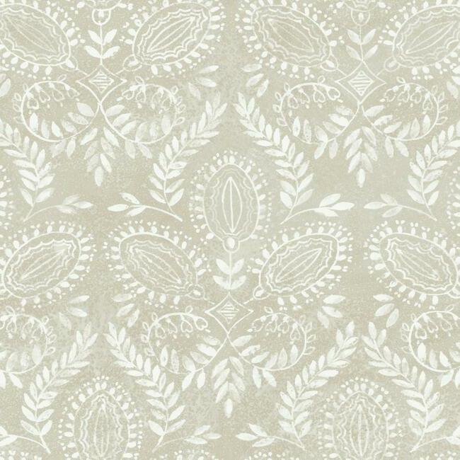 Find BO6731 Laurel Damask Bohemian Luxe by Antonina Vella Wallpaper