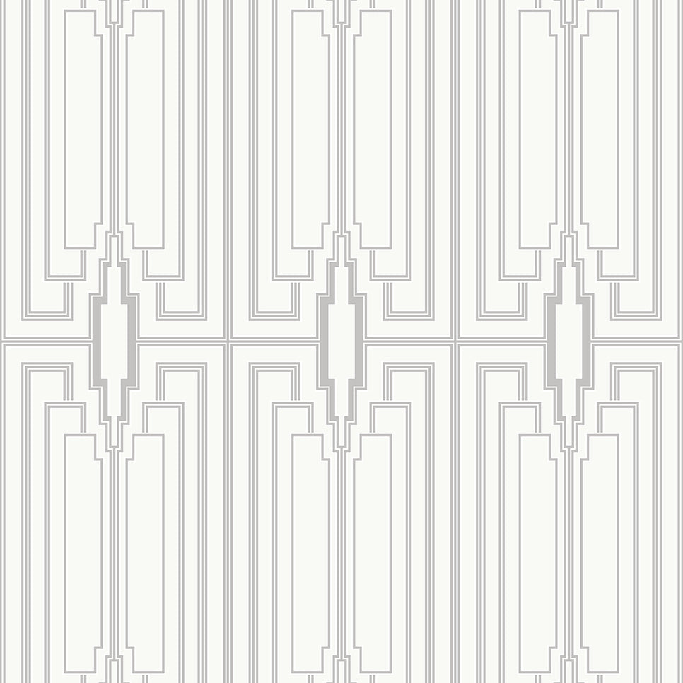 DC60013 | Manhattan, Silver - Collins & Company Wallpaper