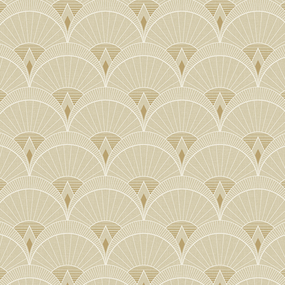 DC60306 | Chrysler Arches, Beige - Collins & Company Wallpaper