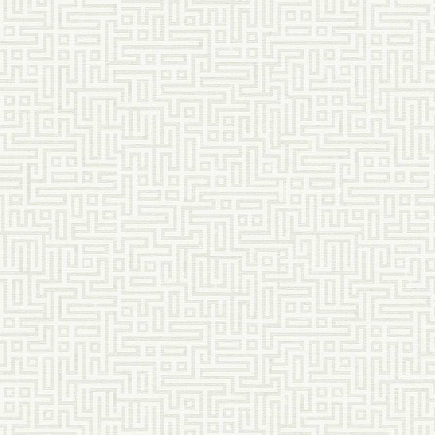 DC60900 | Rockefellar Maze, Off-White - Collins & Company Wallpaper