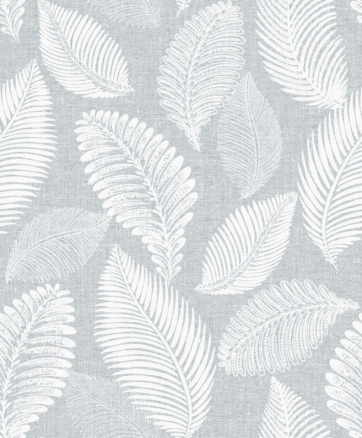EW10028 | Tossed Leaves, Grey - Seabrook Designs Wallpaper