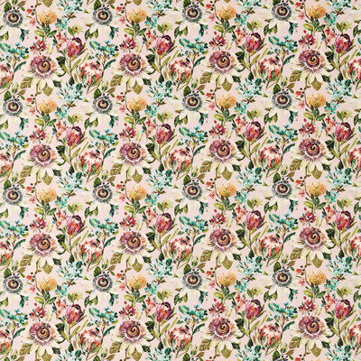F1519-02 Paradise Blush Botanical & Floral Clarke And Clarke Fabric