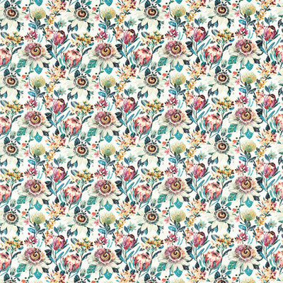 F1519-03 Paradise Russet Botanical & Floral Clarke And Clarke Fabric