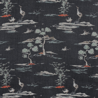 F2847 Black | Black Asian - Greenhouse Fabric