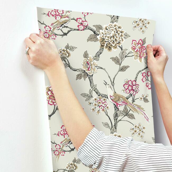 GR5932 | Grandmillennial, Fanciful Beige York Wallpaper